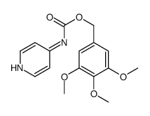(3,4,5-trimethoxyphenyl)methyl N-pyridin-4-ylcarbamate结构式