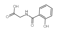 Glycine,N-(2-hydroxybenzoyl)- Structure