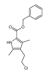 benzyl 4-(2-chloroethyl)-3,5-dimethyl-1H-pyrrole-2-carboxylate Structure