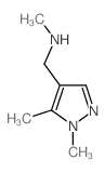 N-[(1,5-二甲基-1H-吡唑-4-基)甲基]-N-甲胺结构式