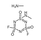 1,3-difluoro-5-(methylamino)-1l6,3l6,5l6,2,4,6-trithiatriazine 1,3,5-trioxide compound with methanamine (1:1)结构式