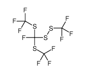 trifluoro-[fluoro-(trifluoromethyldisulfanyl)-(trifluoromethylsulfanyl)methyl]sulfanylmethane Structure