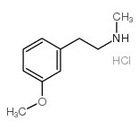 [2-(3-甲氧基苯基)乙基]甲胺盐酸盐结构式