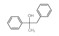 Benzeneethanol, a-methyl-a-phenyl- Structure