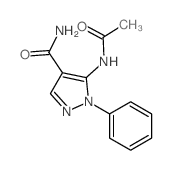 1H-Pyrazole-4-carboxamide,5-(acetylamino)-1-phenyl-结构式