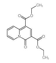 Diethyl 4-oxo-4H-quinolizine-1,3-dicarboxylate Structure