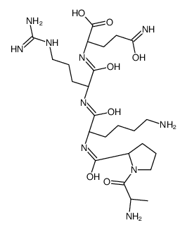 (2S)-5-amino-2-[[(2S)-2-[[(2S)-6-amino-2-[[(2S)-1-[(2S)-2-aminopropanoyl]pyrrolidine-2-carbonyl]amino]hexanoyl]amino]-5-(diaminomethylideneamino)pentanoyl]amino]-5-oxopentanoic acid结构式