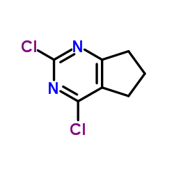 2,4-二氯-5,6-三甲基嘧啶结构式
