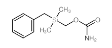 Methanol,1-[dimethyl(phenylmethyl)silyl]-, 1-carbamate结构式
