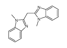 1-methyl-2-[(1-methylbenzimidazol-2-yl)methyl]benzimidazole Structure