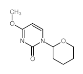 2(1H)-Pyrimidinone, 4-methoxy-1-(tetrahydro-2H-pyran-2-yl)-结构式