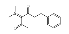 3-(dimethyl-l4-sulfanylidene)-6-phenylhexane-2,4-dione Structure