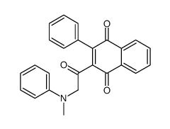 2-[2-(N-methylanilino)acetyl]-3-phenylnaphthalene-1,4-dione结构式