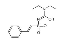 1,1-diethyl-3-(2-phenylethenylsulfonyl)urea结构式