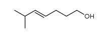 (E)-1-hydroxy-6-methylhept-4-ene Structure