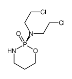 (S)-2-[Bis(2-chloroethyl)amino]tetrahydro-2H-1,3,2-oxazaphosphorine 2-oxide Structure