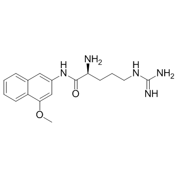 H-Arg-4MβNA(盐酸盐)结构式