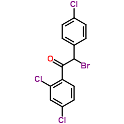 2-Bromo-2-(4-chlorophenyl)-1-(2,4-dichlorophenyl)ethanone Structure