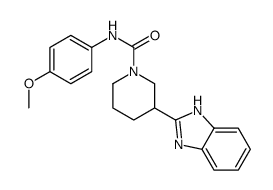 1-Piperidinecarboxamide,3-(1H-benzimidazol-2-yl)-N-(4-methoxyphenyl)-(9CI)结构式