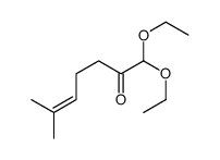 1,1-diethoxy-6-methylhept-5-en-2-one Structure