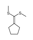 bis(methylsulfanyl)methylidenecyclopentane结构式