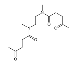 N-methyl-N-[2-[methyl(4-oxopentanoyl)amino]ethyl]-4-oxopentanamide结构式
