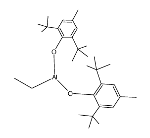 aluminum(ethyl)(2,6-di-tert-butyl-4-methylphenoxy)2结构式
