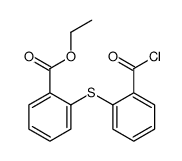ethyl 2-(2-carbonochloridoylphenyl)sulfanylbenzoate结构式