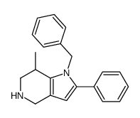 1-benzyl-7-methyl-2-phenyl-4,5,6,7-tetrahydro-1H-pyrrolo[3,2-c]pyridine Structure