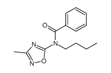 N-butyl-N-(3-methyl-[1,2,4]oxadiazol-5-yl)-benzamide结构式