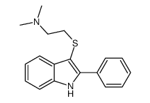 N,N-dimethyl-2-[(2-phenyl-1H-indol-3-yl)sulfanyl]ethanamine Structure