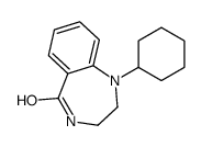 1-cyclohexyl-3,4-dihydro-2H-1,4-benzodiazepin-5-one Structure