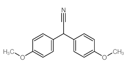 Benzeneacetonitrile,4-methoxy-a-(4-methoxyphenyl)- Structure