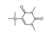 1,3-dimethyl-5-trimethylsilylpyrimidine-2,4-dione Structure