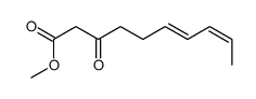 methyl 3-oxodeca-6,8-dienoate Structure