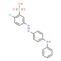 2-Chloro-5-[[4-(phenylamino)phenyl]azo]benzenesulfonic acid Structure