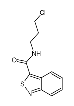 N-(3-chloropropyl)-2,1-benzothiazole-3-carboxamide结构式