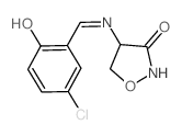 4-[(3-chloro-6-oxo-1-cyclohexa-2,4-dienylidene)methylamino]isoxazolidin-3-one结构式