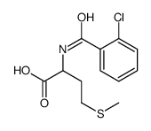 2-(2-氯苯甲酰基氨基)-4-甲基磺酰基丁酸结构式