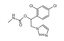 1-(2,4-dichloro-phenyl)-2-imidazol-1-yl-1-methylcarbamoyloxy-ethane结构式