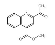 4-Quinolinecarboxylic acid, 2-acetyl-, methyl ester Structure