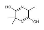 2,5-Piperazinedione,3,3,6-trimethyl-(9CI) Structure