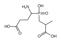 4-amino-4-[2-carboxypropyl(hydroxy)phosphoryl]butanoic acid Structure