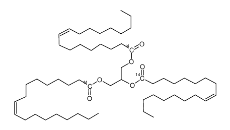 triolein, [carboxyl-14c] Structure