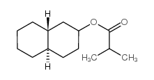 2-甲基丙酸十氢-2-萘烯基酯结构式
