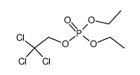 Phosphoric acid diethyl 2,2,2-trichloroethyl ester structure