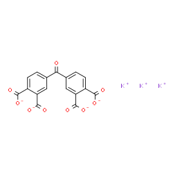 tripotassium hydrogen 4,4'-carbonylbisphthalate structure