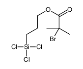 2-溴-2-甲基丙酸3-(三氯硅基)丙酯结构式
