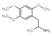 2-(2,5-二甲氧基-4-甲基磺酰基苯基)-1-甲基乙胺结构式