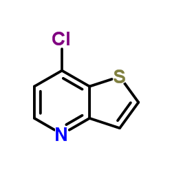 7-氯噻吩{3,2-B}吡啶结构式